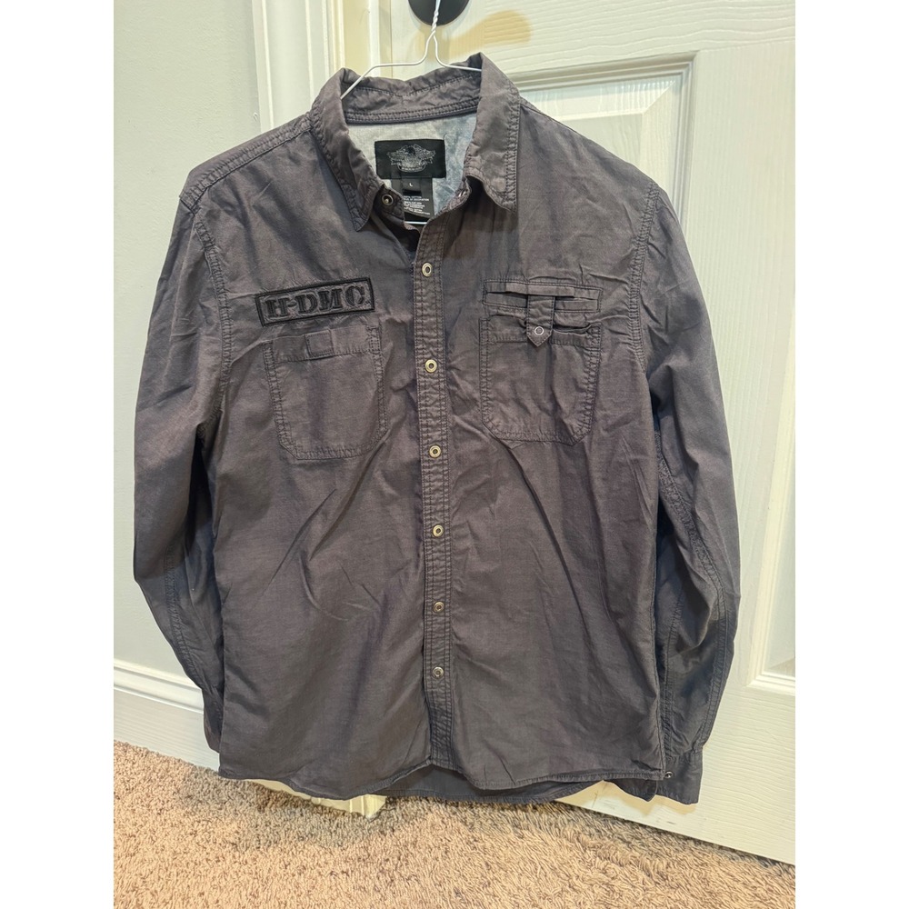 Harley-Davidson Genuine MotorClothes‎ Men's ButtonUp Shirt  H-DMC #1 Skull Logo
